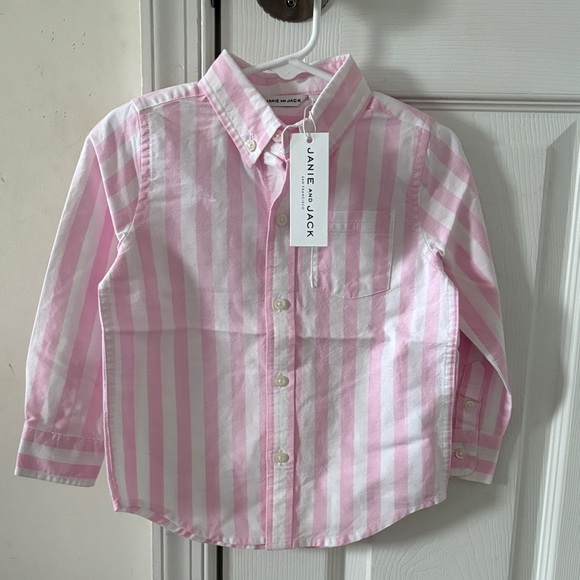 Janie and Jack Other - Janie and Jack Easter Pink Button Down